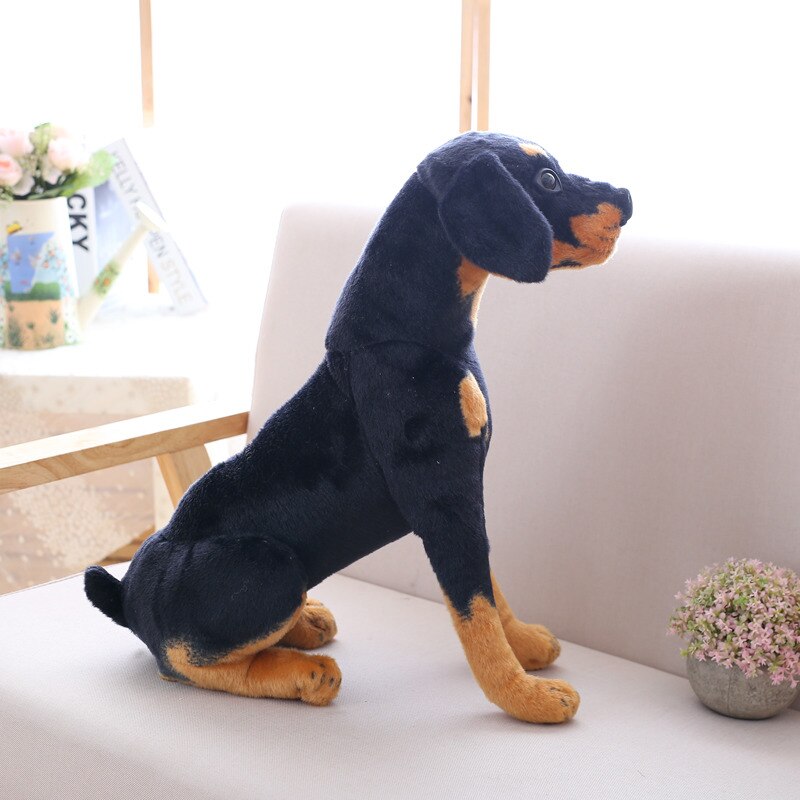 Knuffels Rottweiler Pluche Levensechte Hond Zachte Pop Real-Life Honden Kinderen Speelgoed Home Decor Verjaardag Christmas Voor kind
