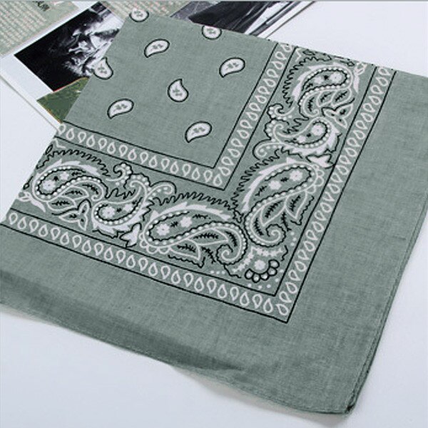 Unisex Hip Hop Black Bandana Headwear Hair Band Neck Scarf Wrist Wraps Square Scarves Print Handkerchief Square Bandana: A-10