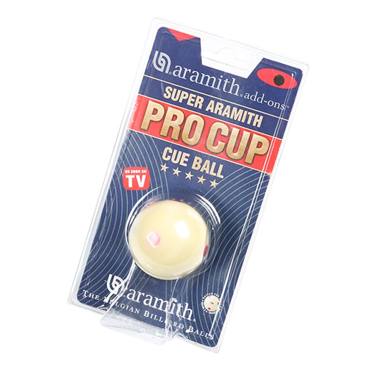 Super pro ARAMITH resin 57.2mm white billiard cue ball for