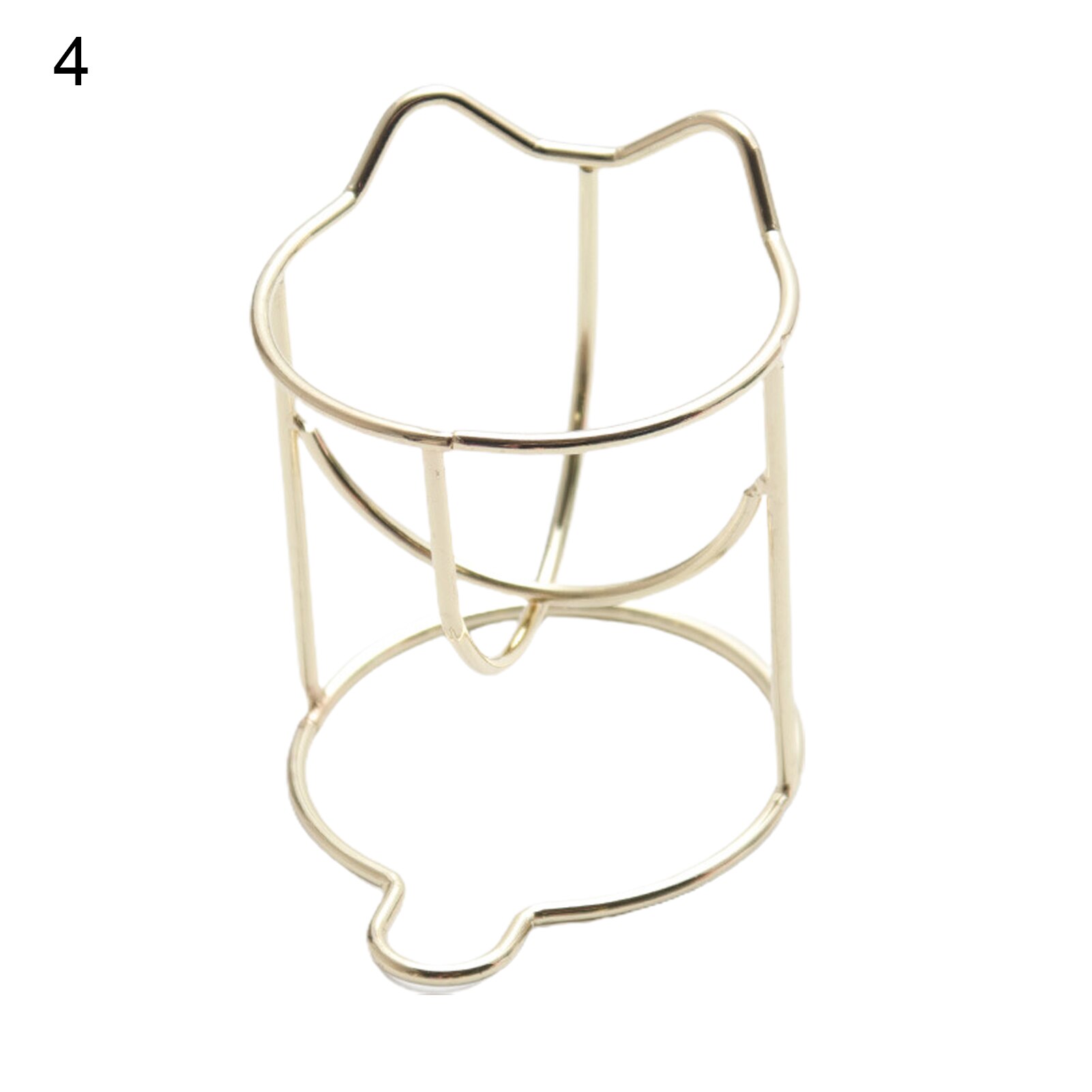 1PC Metal Makeup Sponge Holder Makeup Puff Powder Puff Blender Storage Rack Sponge Drying Stand Holder Makeup Brushes Puff Tools: 4