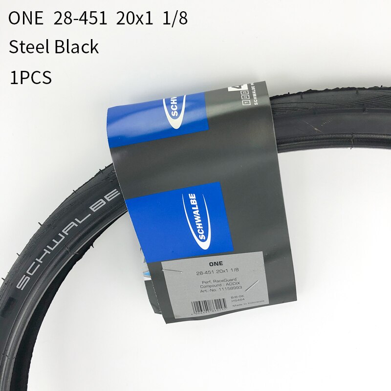 Schwalbe stålwire cykeldæk 20 tommer 28-406 451 sort gul kantdæk et 20 x 1.10 til foldecykel lille hjul cykeldæk: 28-451 sorte 1pc