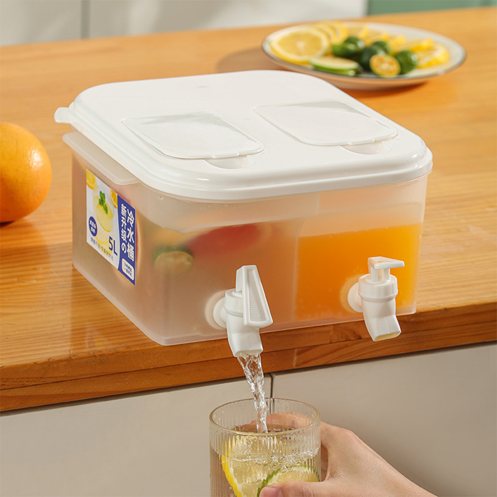 Lemonade Dispenser Iced Drink Dispenser Plastic Beverage Dispenser with Spigot