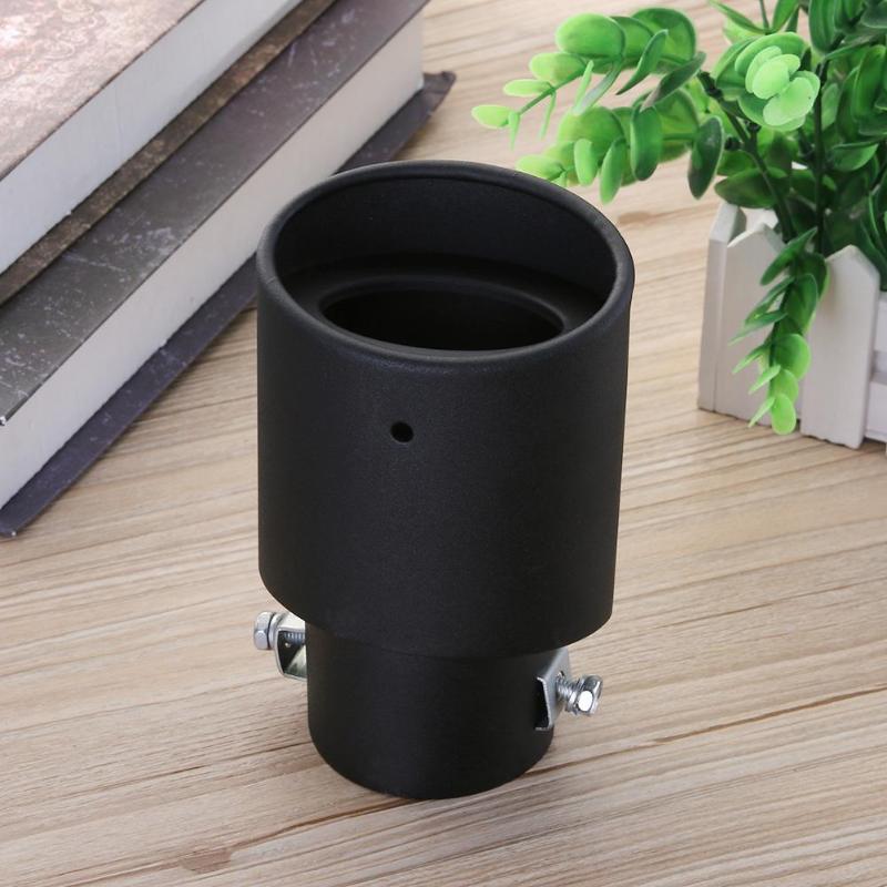 Silenciador de escape Universal para coche, punta de tubo de acero inoxidable, revestimiento cromado, accesorios para coche, color negro, 58mm