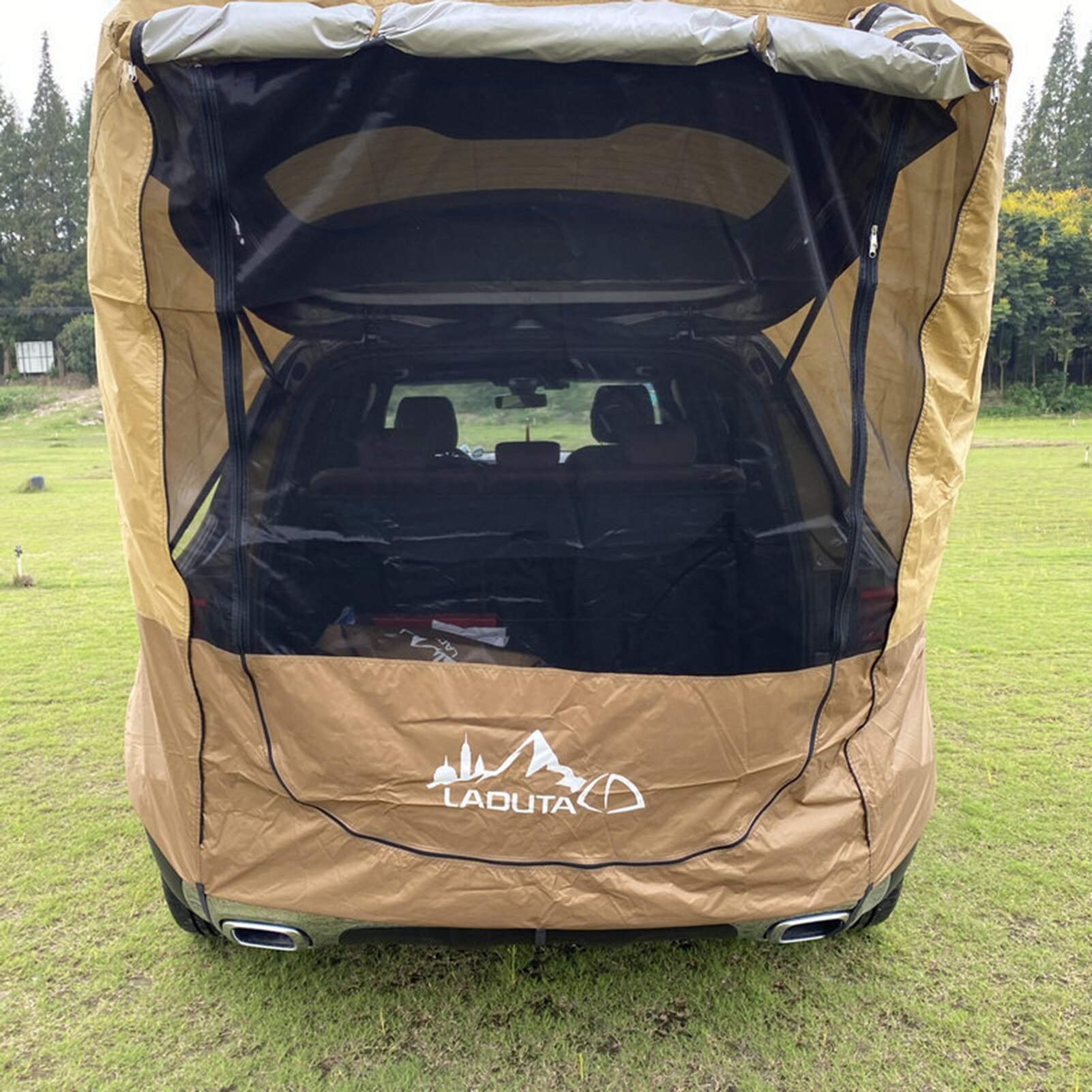 Selvkørende tur grilltelt holdbart bærbart solskærm vindtæt regntæt bilstamme telte til udendørs camping