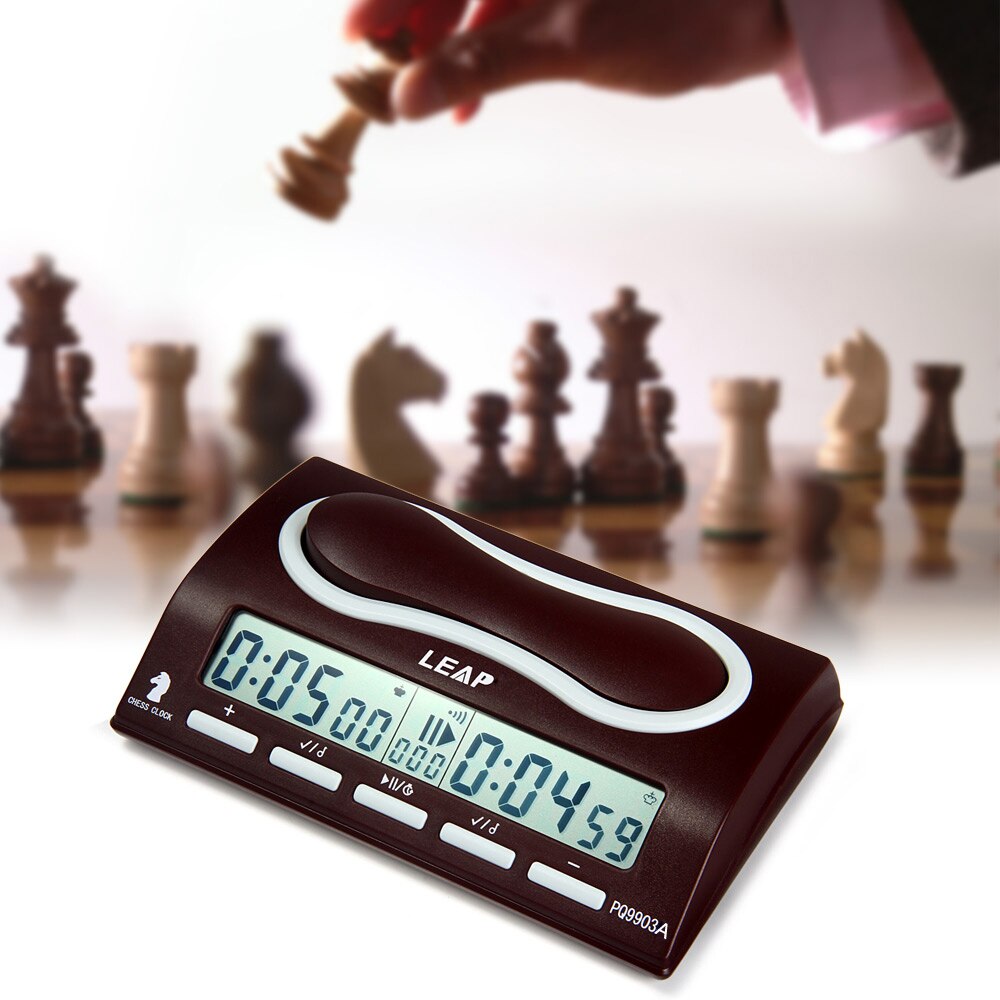 LEAP PQ9903A Chess Clock Digital Count Up Down Electric Game Timer Chess Player Set Handheld Master Reloj Ajedrez Temporizador