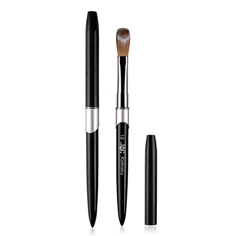 1PC Pędzel do paznokci akrylowych Kolinsky Sable Pędzel do akrylu UV Gel Carving Pen Brush Liquid Powder DIY Nail Drawing