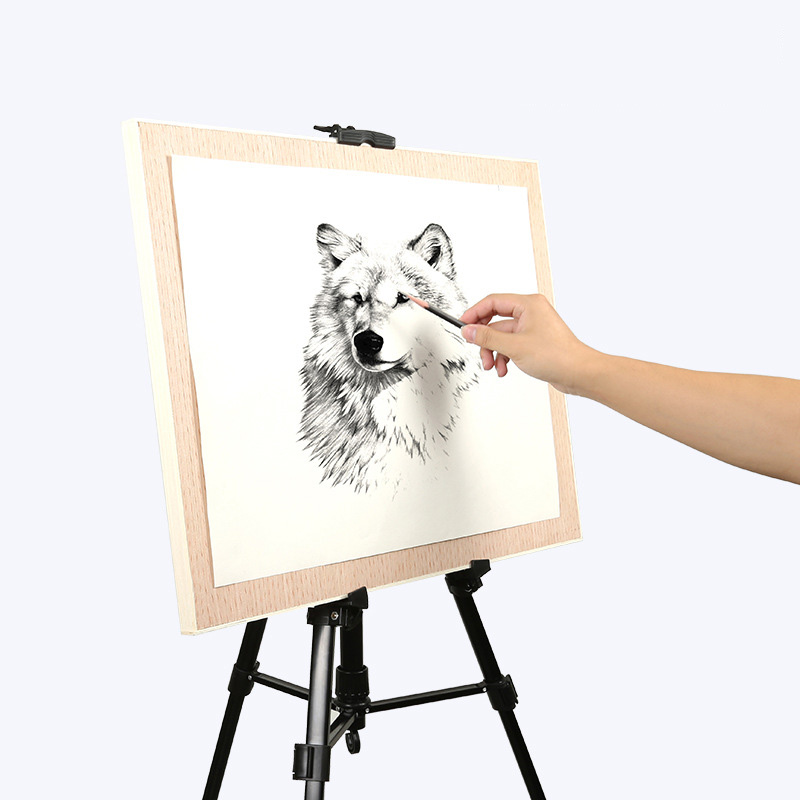Portable Metal Sketch Easel Stand 50-150CM Adjustable Foldable Travel Aluminum Alloy For Outdoor Painting Artist Art Supplies