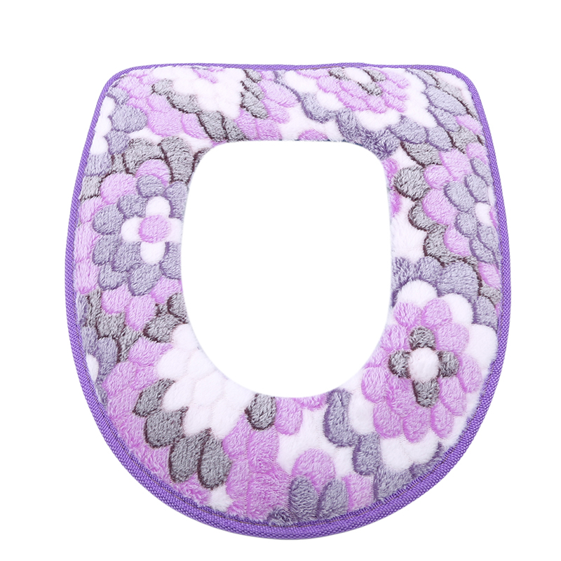 Toilethoes Pluche stoelhoes Modellen Waterdicht Universeel model Toiletring Wasbare badkamermat Decoratieve toiletbril: Licht Geel