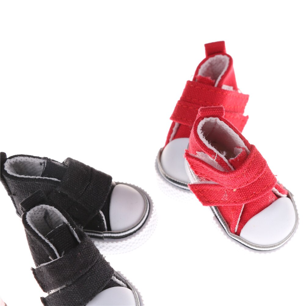 Zapatos de lona surtidos para muñeca, Mini zapatilla de juguete, a la , 6 colores, 5cm, para muñeca rusa