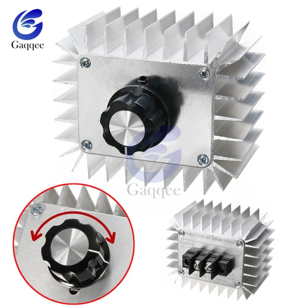 Ac 220V 5000W Scr Voltage Regulator Moror Snelheid Controller Licht Dimmen Dimmers Thermostaat