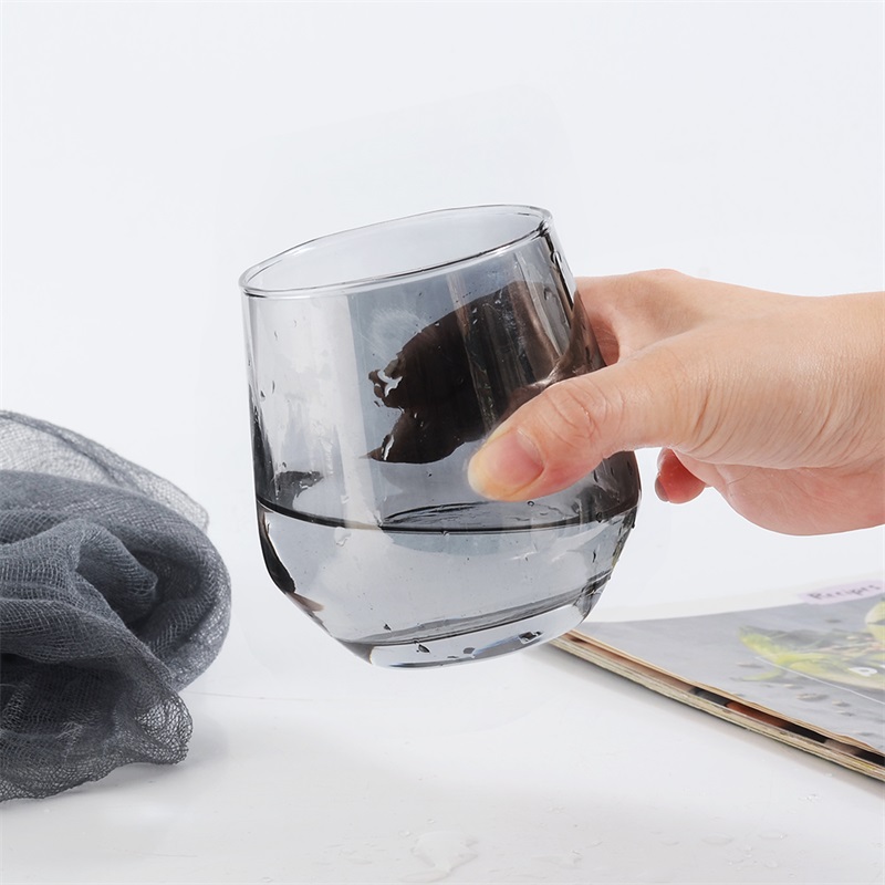 Upspirit grå plating whisky drikkeglass vann kaffe melk drinkware glass til hjemmet vodka ølbar hotell glass kopper sett