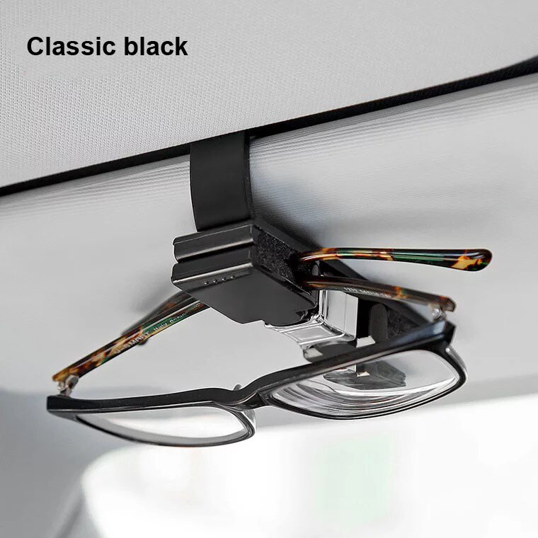 Moda cristal carro óculos de sol viseira clipe titular feminino diamante strass carro prendedor clipe de cartão titular do bilhete clipe