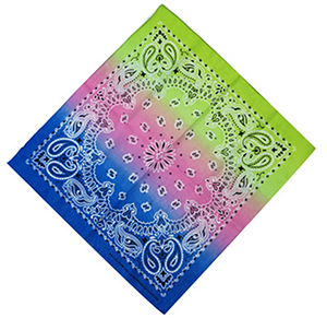 55 x 55cm fazzoletti colorati sfumati in cotone, foulard da donna quadrati, foulard cravatta-tintura con motivo paisley, fazzoletti da collo da donna 1pc: 6