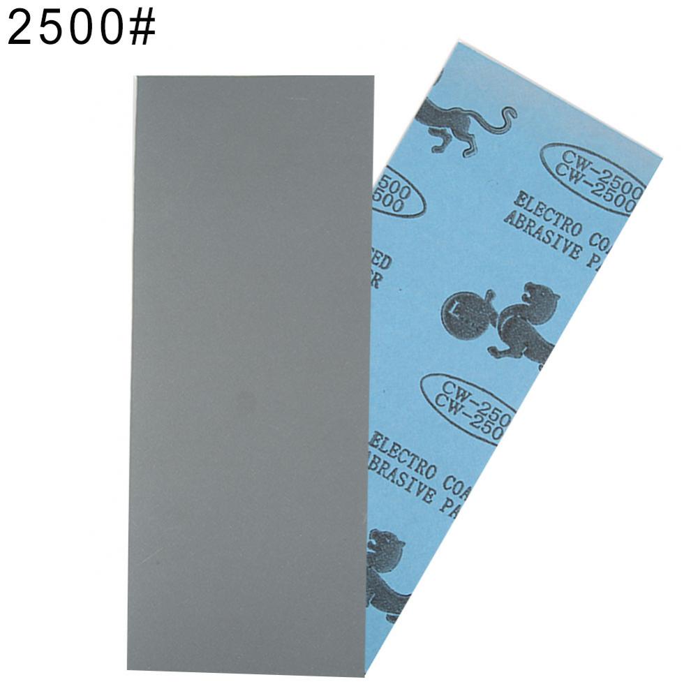 Vått torrt sandpapper ark 400/600/800/1000/1200/1500/2000/2500#  polerpapper ark kiselkarbid hem grovt: Grå