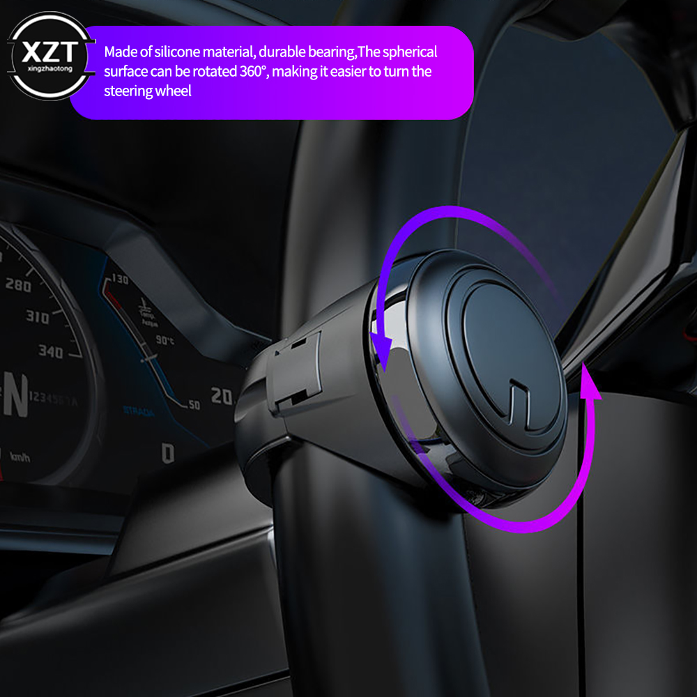 Booster di rotazione universale a 360 gradi per volante girevole per auto cuscinetto in metallo maniglia di alimentazione a forma di sfera Helper Hand Control