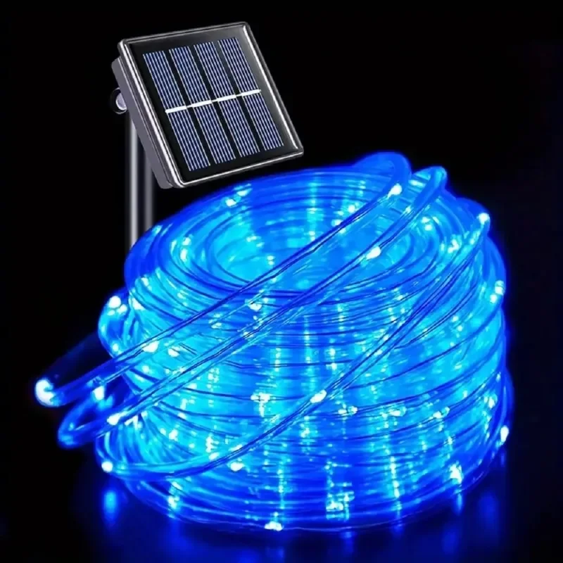 Solcelledrevet led-lys utendørs 7m 12m 22m rør sol... – Vicedeal