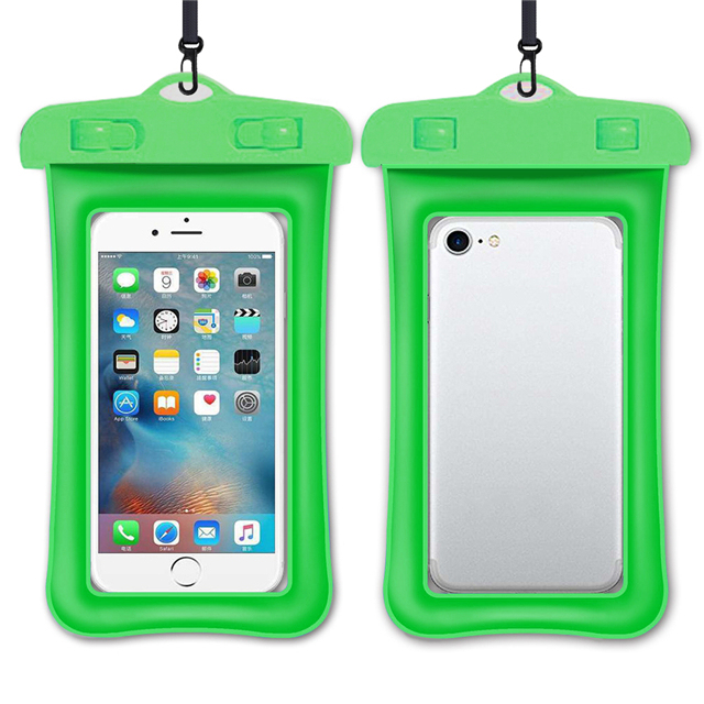 Schwimm Airbag Wasserdichte Schwimmen Tasche Telefon fallen Für iphone 13 12 Profi Max Samsung Xiaomi Redmi Hinweis 10 9 Profi huawei P30 P20 Abdeckung Fall Startseite: Grün
