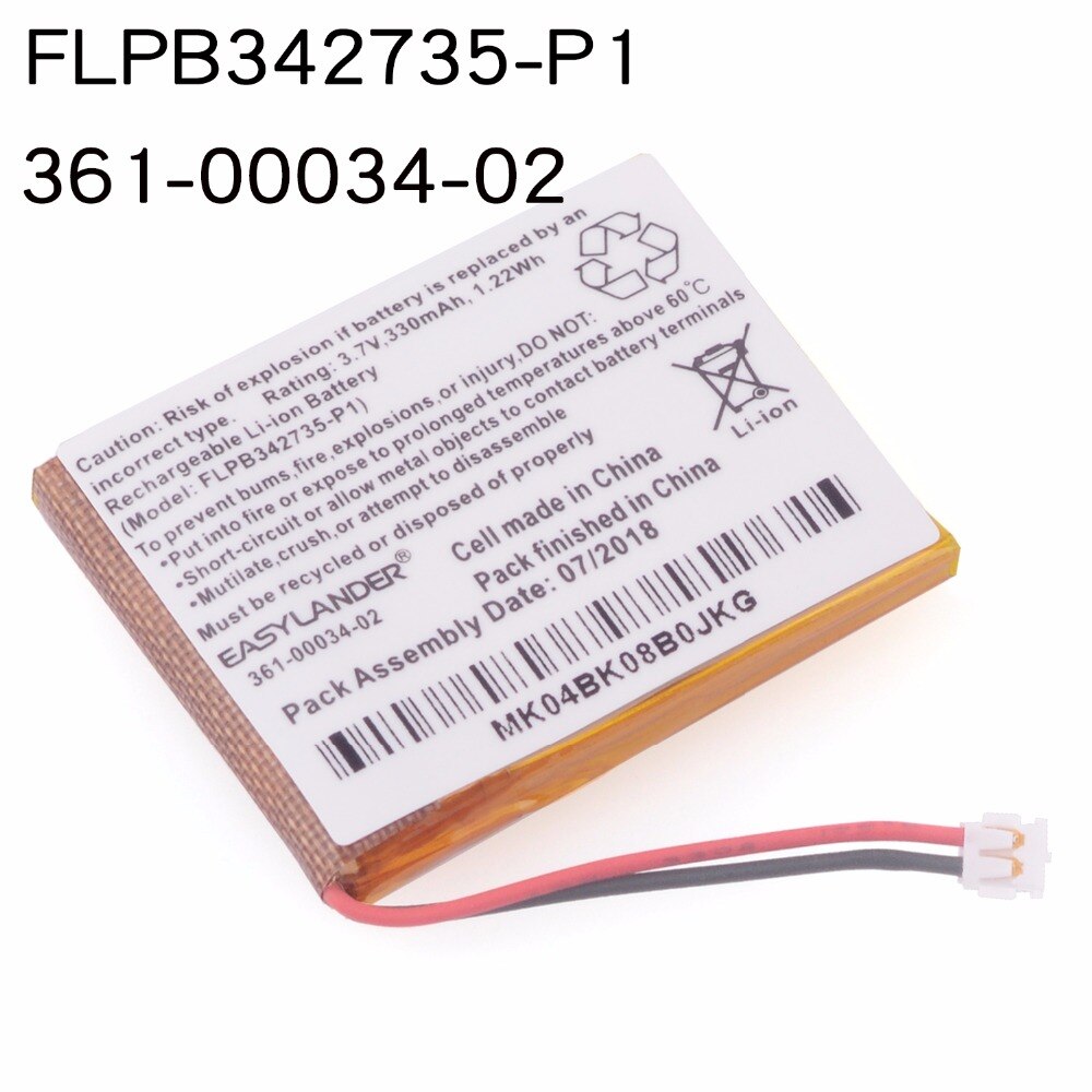 Easylander FLPB342735-P1 3.7V 330mAh Replacement Battery For Garmin fenix 3 fenix3 F3 fenix 3 HR GPS sports watch 361-00034-02