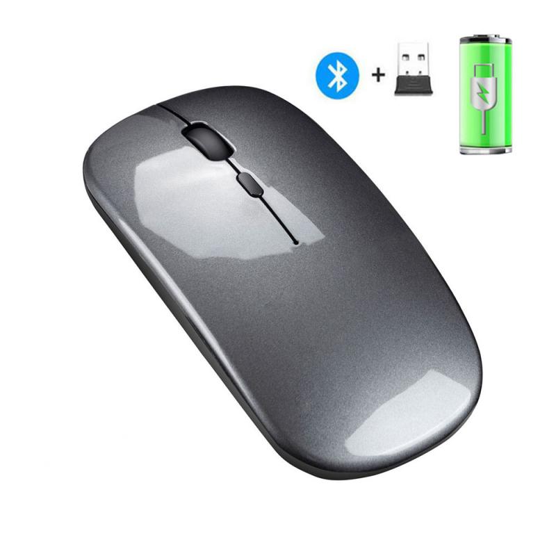 V8 2.4G+Bluetooth 5.0 Wireless Mouse Dual Mode rato Rechargeable mouse sem-fio USB rechargeable for Windows 7/8/10 Vista Mac OS