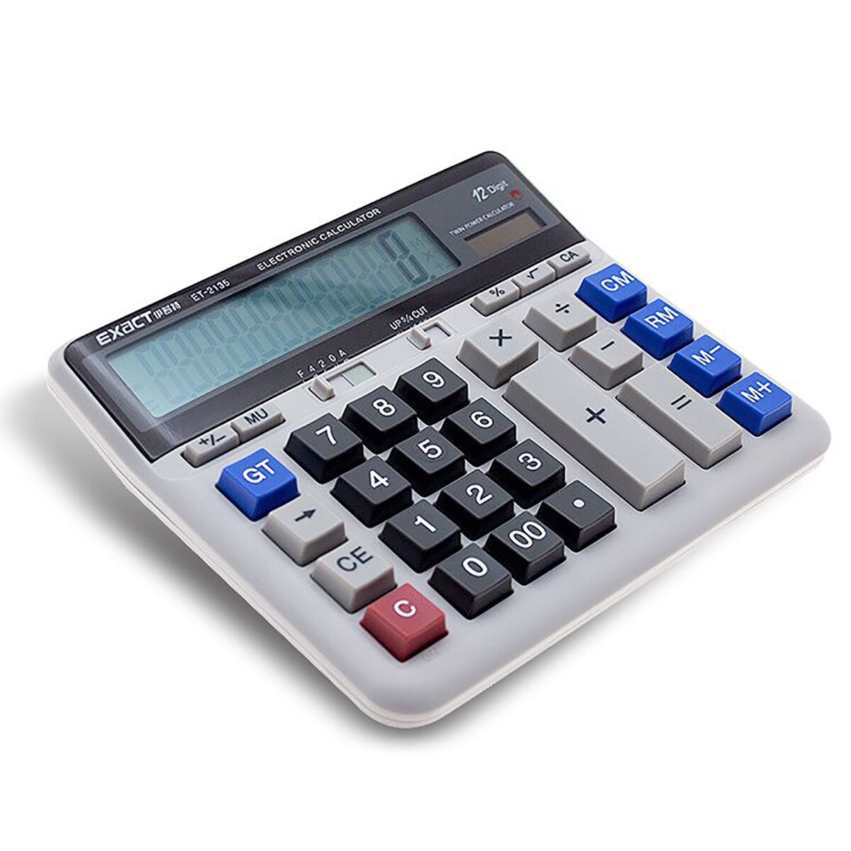 Multi-functional Scientific Calculator Electronics Desktop Calculators Dual Power 12 Digit Large LCD Display for Business School