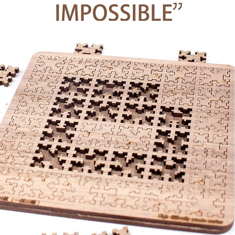 Puzzle di decompressione giocattoli di legno giochi da tavolo per bruciare il cervello per adulti giocattolo per adulti difficoltà impossibile Puzzle di legno 2022