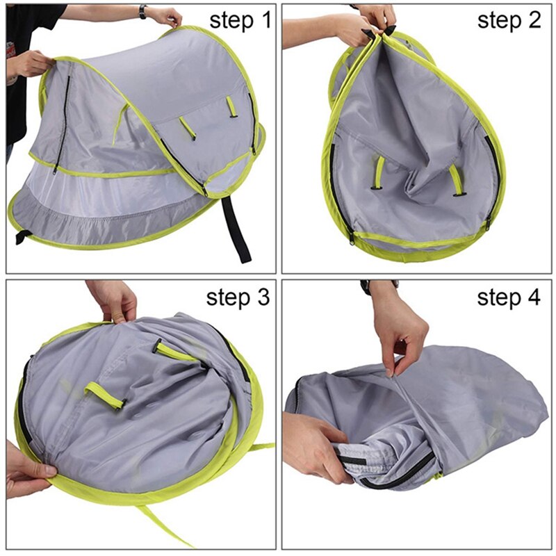 Folding baby beach tent mini breathable zippers mosquito net playhouse play tent for children indoor outdoor room house