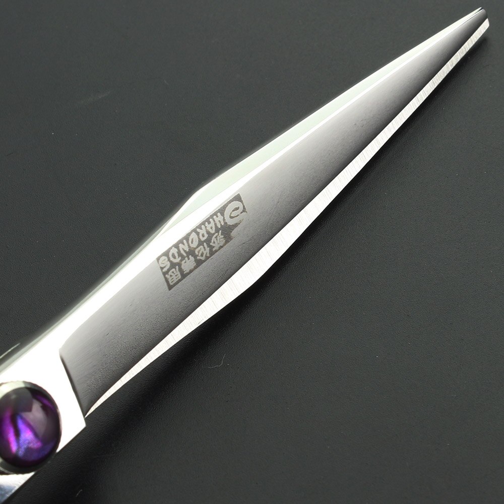 7 8 inch hairdressing cutting scissors high end purple jewel shape haircut scissors hair salon scissors tools makas