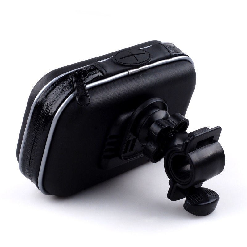 Support GPS pour guidon de moto, avec étui étanche à fermeture éclair pour écran de 4.3 pouces Garmin TomTom Magellan GPS