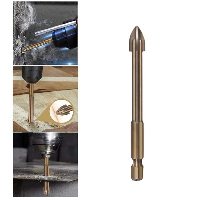 Efficient Universal Drilling Tool Cemented Carbide Drill Bit Ceramic Brick Wall Hole Opening Power Utility Tools Accessories: 8mm