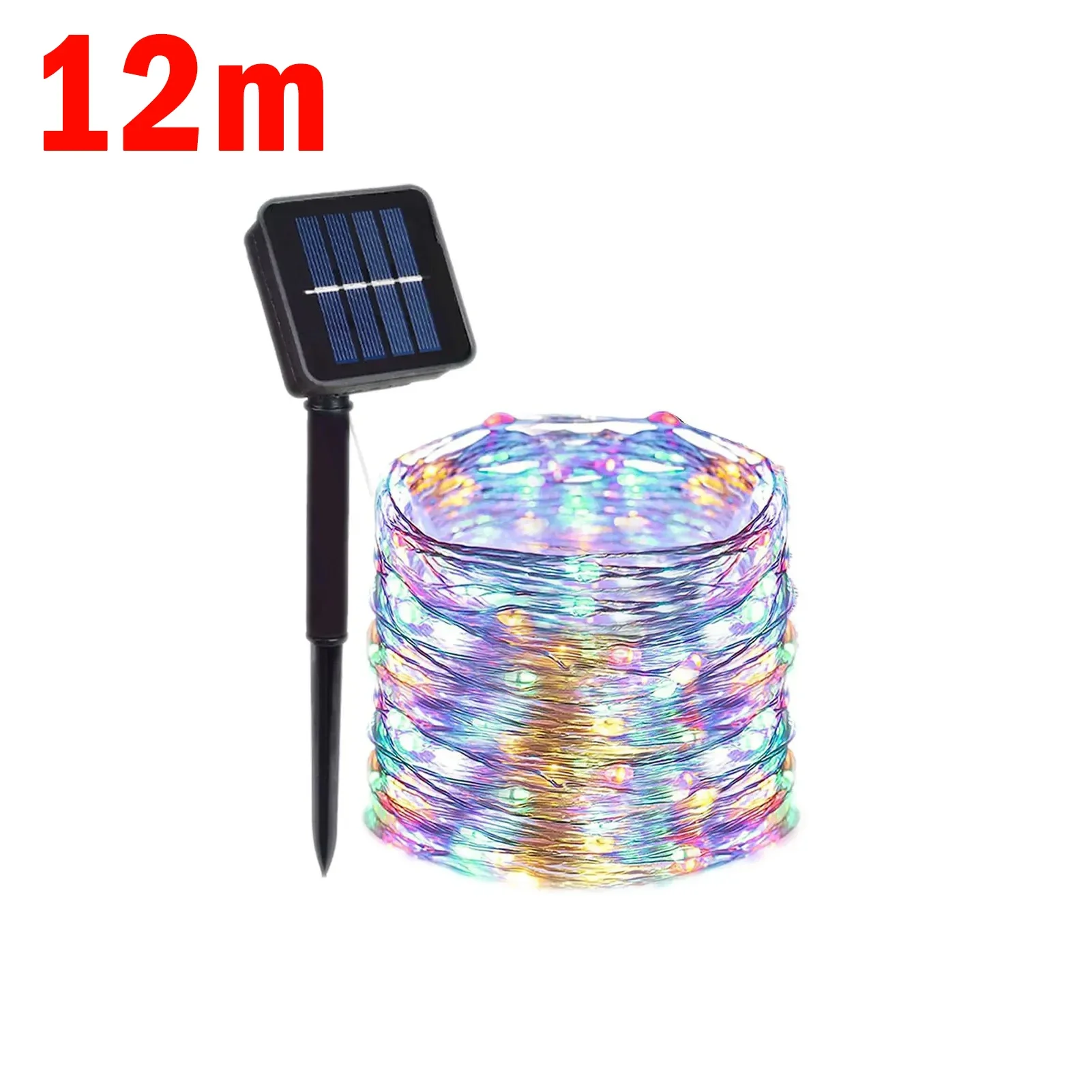 Weihnachten Solar- Lampe LED draussen 7M/12M Lichterketten Gebühr Wasserdicht für Neujahr Party Girlanden garten Dekor Beleuchtung: Pflaume
