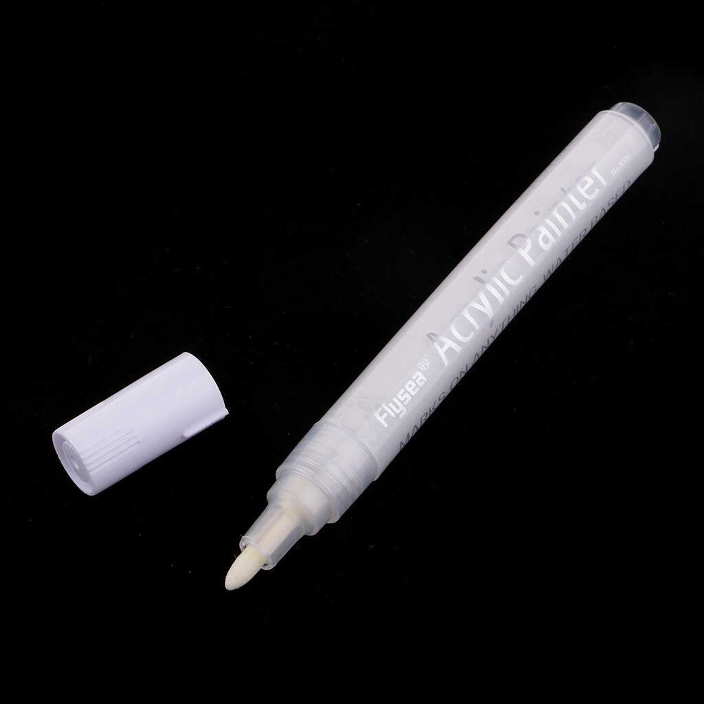 Waterproof Fine Paint Markers Pens Water Based Art Glass Metals Wood Rocks: White