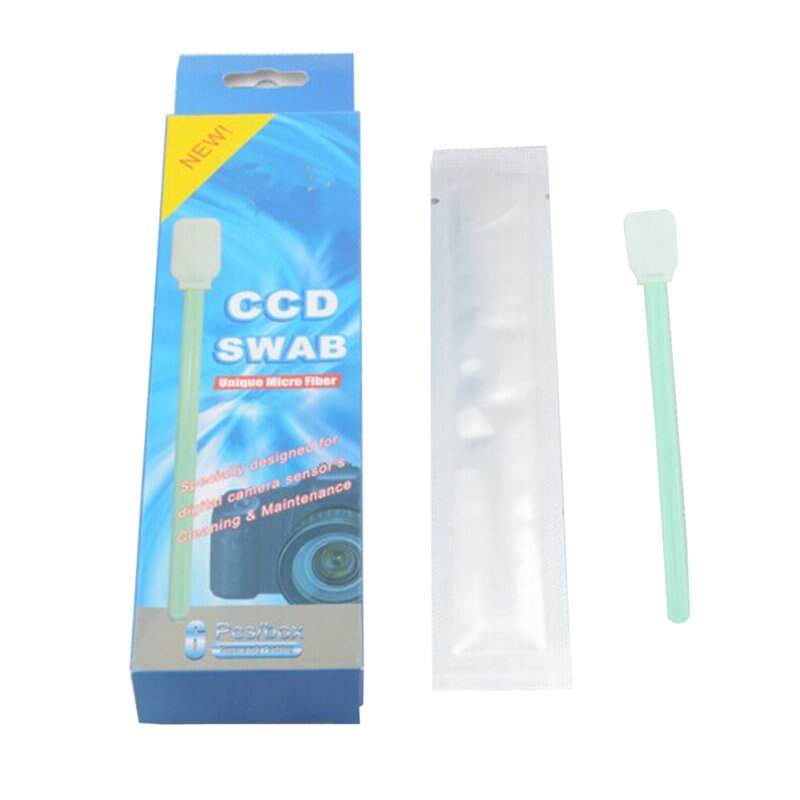 6pcs Camera Lens Cleaning Kit CCD COMS Wet Sensor Cleaning Swab Cotton for Nikon Canon Sony Pentax Camera