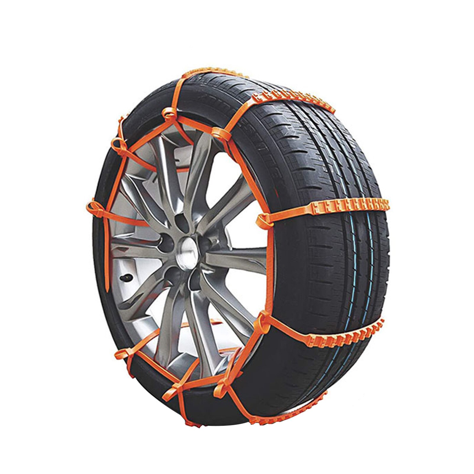 10 unids/pack coche de seguridad de Nylon camino de nieve vehículo hielo lluvia de emergencia antideslizante Universal automóviles rueda de barro neumático cadena