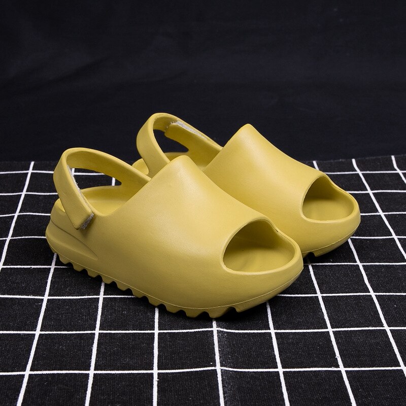 Baby Kleinkind Kinder Erwachsene Slip-On Sandalen Jungen Mädchen Schaum Strand Sommer Sliders Knochen ResinChildren Leichte Wasser Schuhe: Light green / 19CM(17.5-18cmfoot