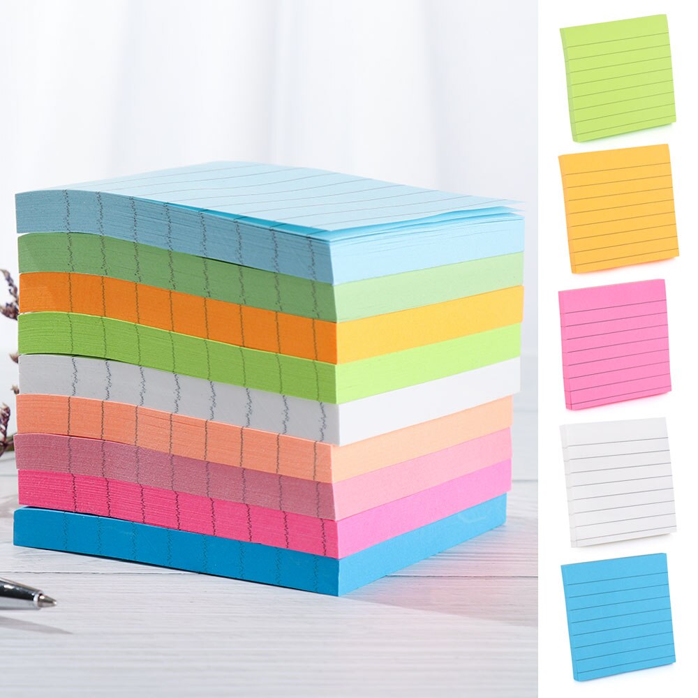 1PC About 80 Pages Office Sticky Notes Memo Pad Bookmark Memo Sticker Paper Adhesive Diary Marker Stationery