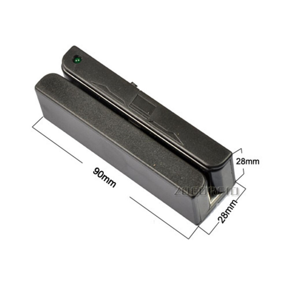 Universal Magnetic Card Reader MS90 Stripe USB 3 Tracks Strip For Swipe Bar Code Reader