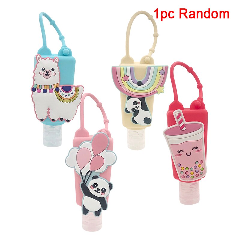 Desinfectante de manos con forma de Panda, 30ml, Animal, para ducha, con botella vacía, Color aleatorio, 1 unidad