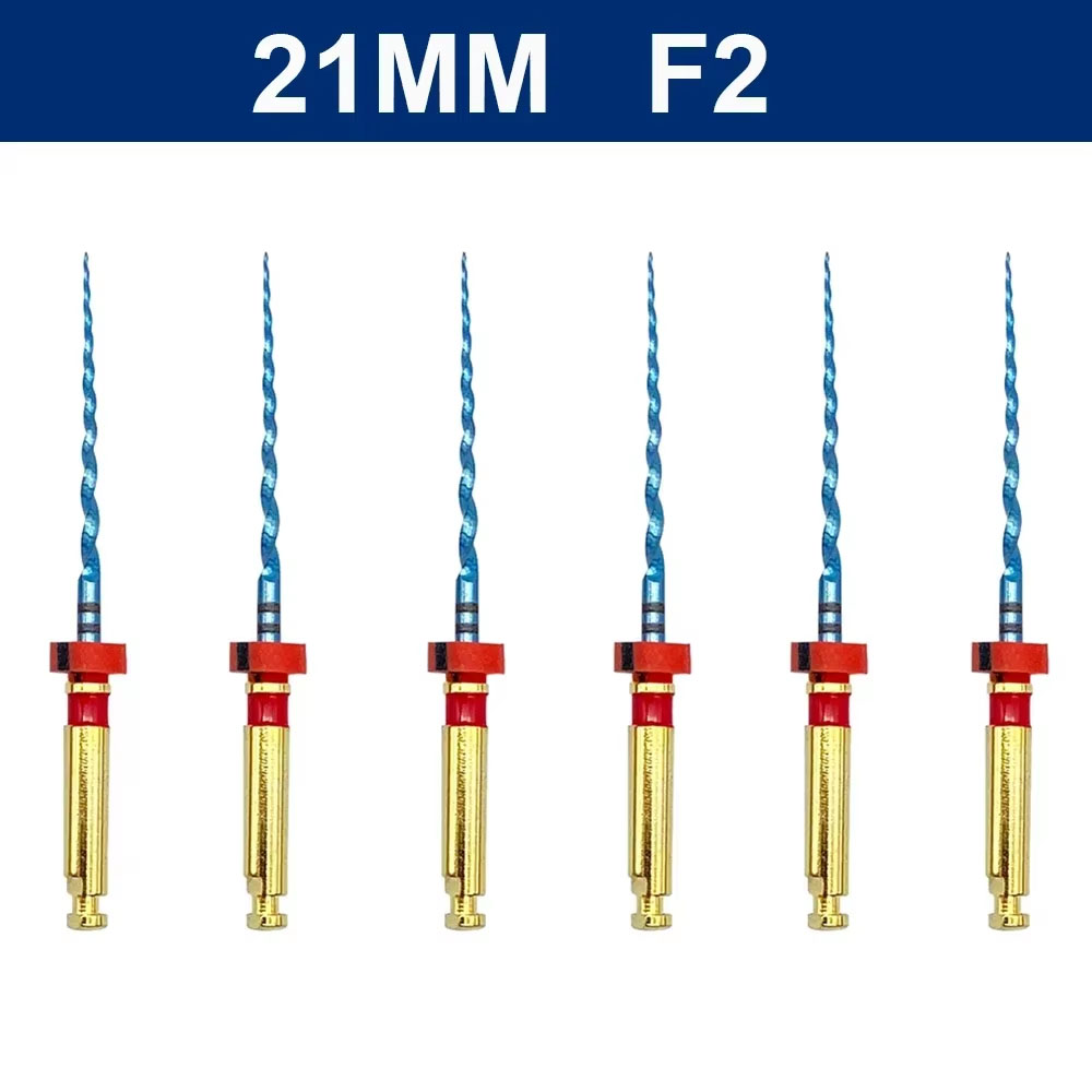 Dental Gold Flexible Files Endo Rotary Files Golden Endodontic Files 19/21/25mm Nickel Titainium Dentistry Root Canal Material