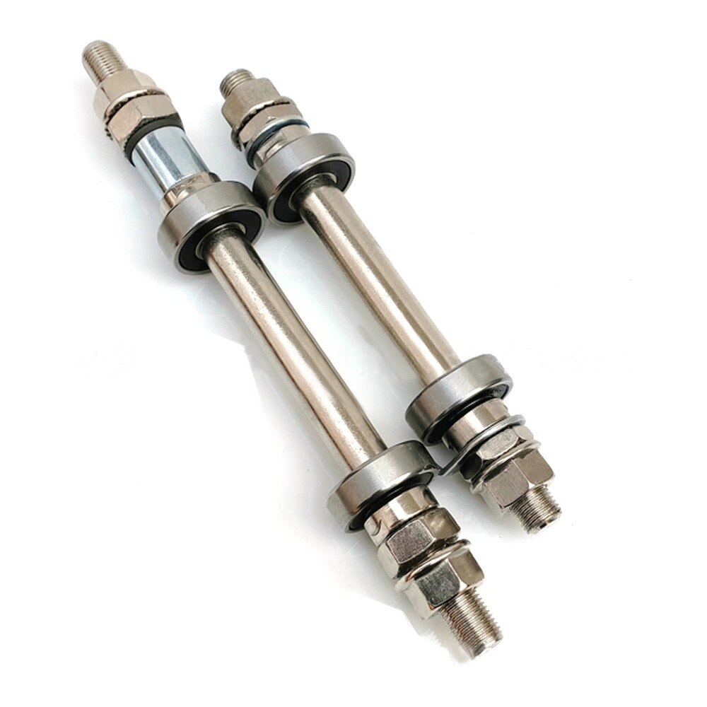 Bike Wheel Hub Axle Front Rear Solid Shaft Lever Solid Spindle Shift Shaft 140/180mm Cycling Quick Release Parts