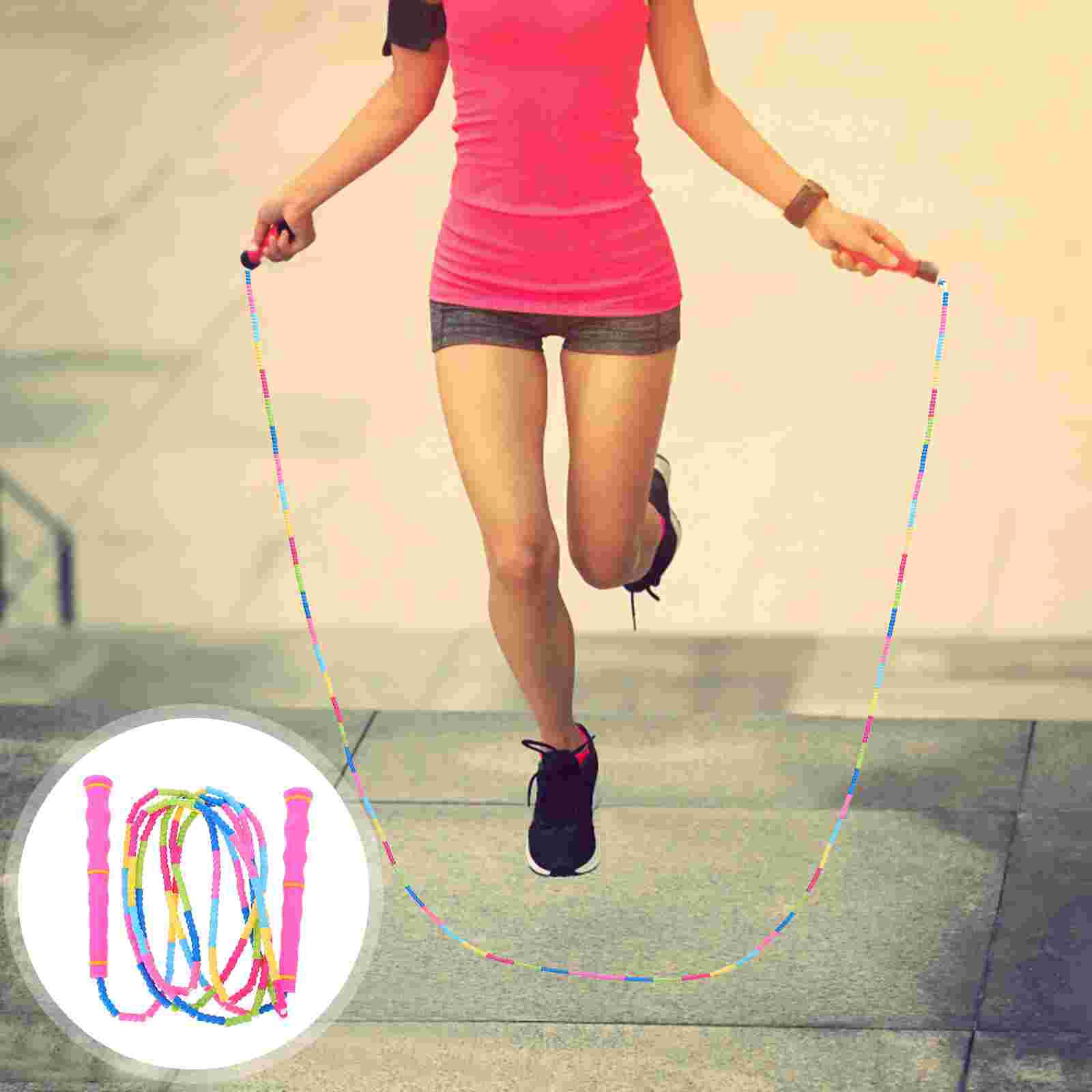 1PC Practical Jumping Rope Jumping Rope Beaded Exercise Jumping Rope