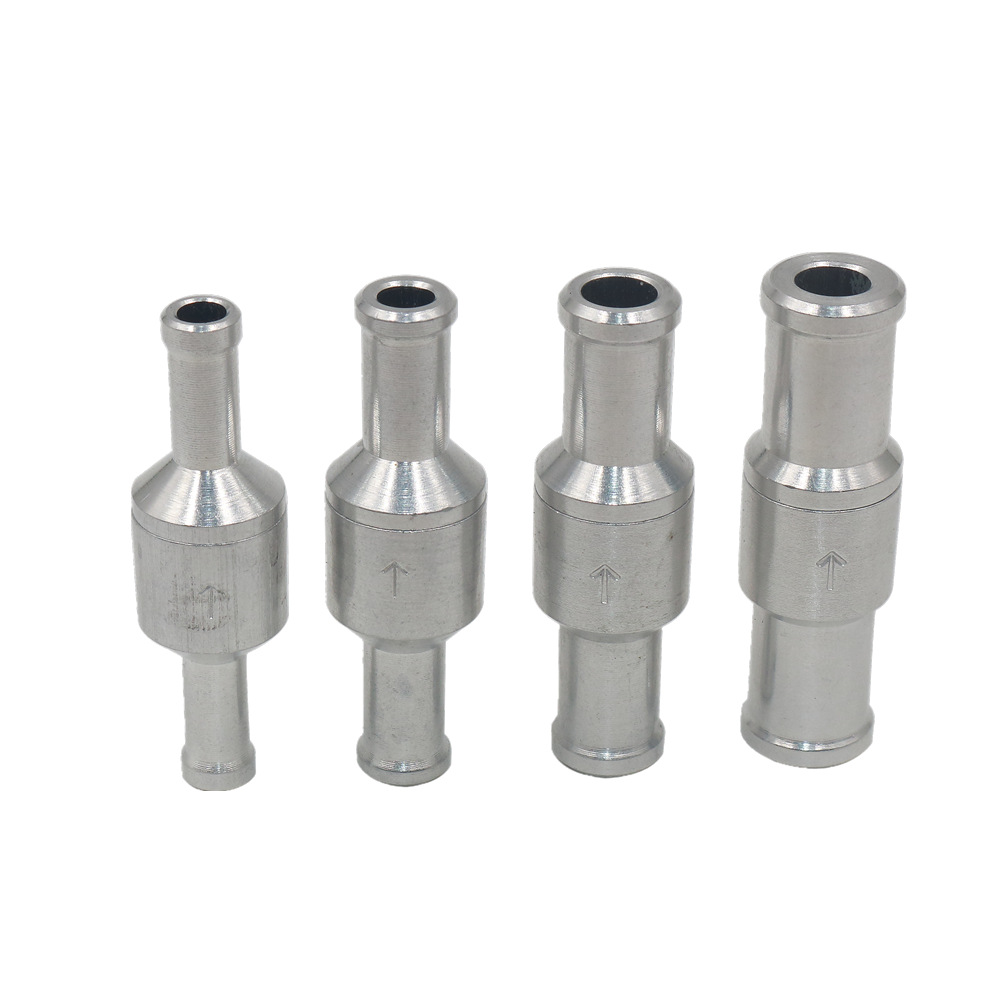 6/8/10/12mm Aluminum Inline One-Way Non-Return Check Valve Fuel/Water/Gas/Air/Vacuum Brake Servo Booster Car Accessories