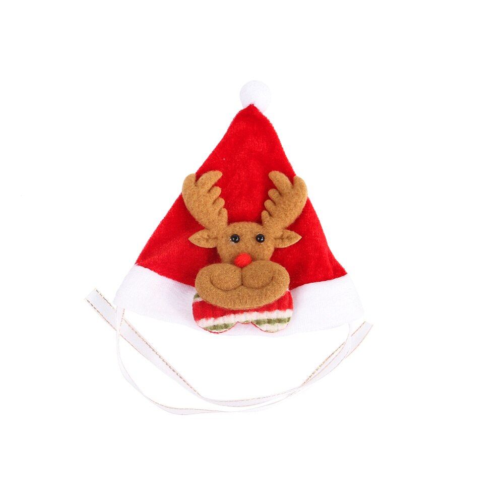 Chapeau de bonhomme de neige de noël pour animaux de compagnie, couvre-chef amusant pour chat, petit et moyen gabarit, accessoires fournitures pour animaux de compagnie,: Elk