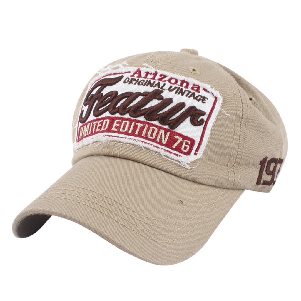 Vintage Washed Baseball Cap, 100% Katoen Distressed