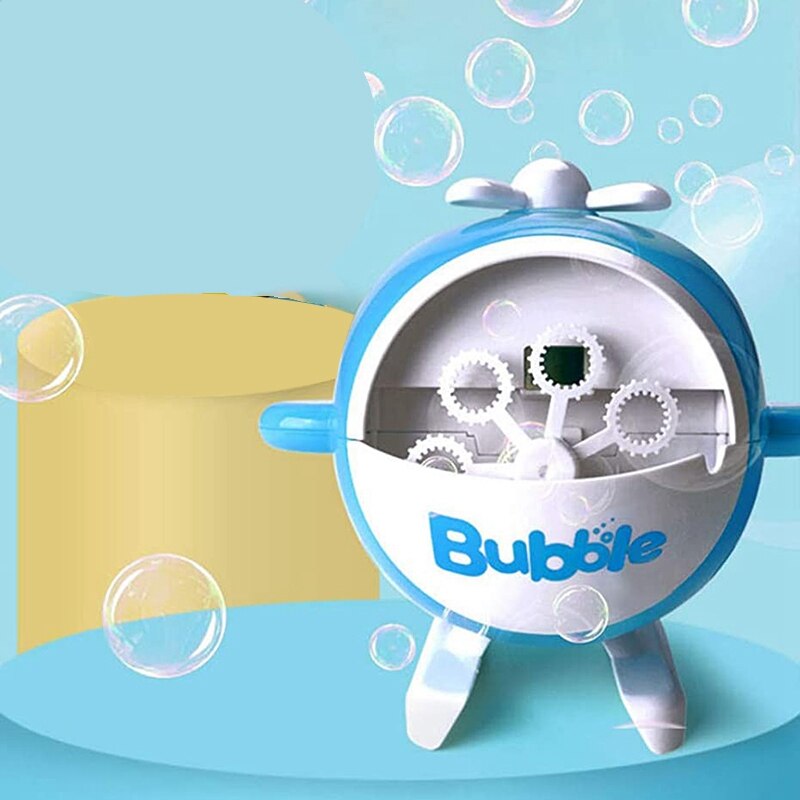 Automatische Helicopter Bubble Machine Elektrische Cartoon Bubble Machine Kinderen Blow Bubble Machine Speelgoed