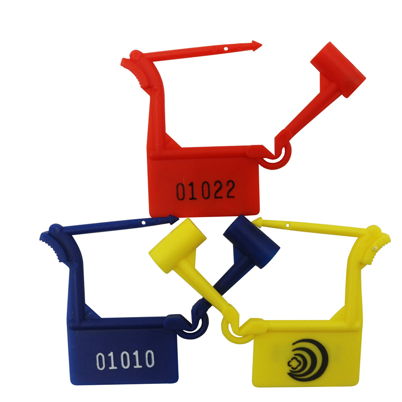 100Pcs Plastic Hangslot Seal Anti-Diefstal Beveiliging Seal Wegwerp Lock Voor Bagage Tas Airbags