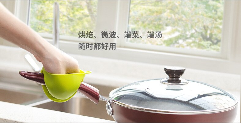 Silicone Kitchen Candy Colors 1PCS Kitchen Cooking Microwave Oven Mitt Insulated Non-slip Glove Heat Resistant