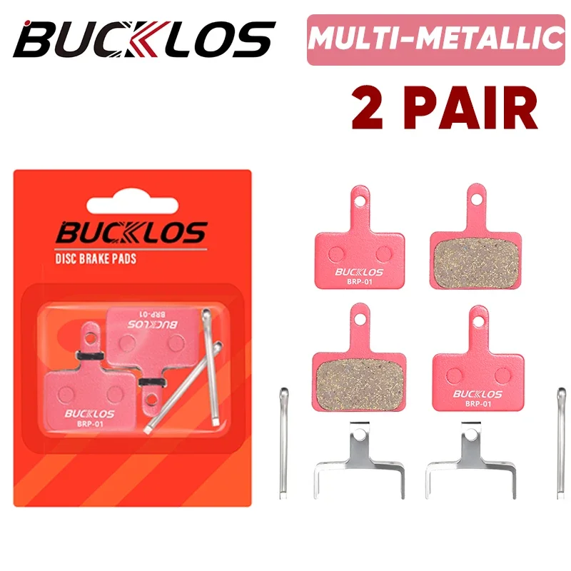BUCKLOS Fahrrad Hydraulische Scheibenbremsbelag Halbmetall Keramik MTB Fahrrad Bremsbeläge für SHIMANO B01S MT200 SRAM AVID HAYES Magura: Licht Grau