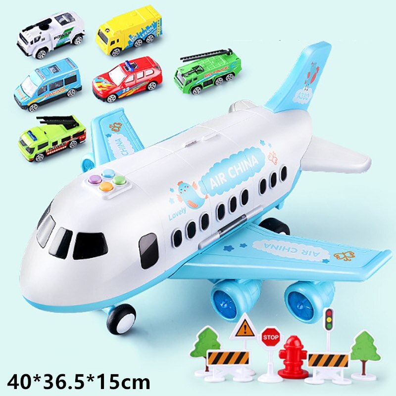 Spielzeug Auto Musik Geschichte Simulation Track Trägheit Flugzeuge Kinder Große Größe Passagier Flugzeug Spielzeug Flugzeug Modell Kinder Airliner: 18pcs Air