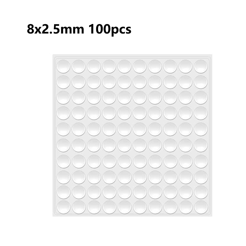 Ronde/vierkante bumper zelfklevende deurstopper rubberen demperbuffer zwart/helder siliconen meubellade beschermkussen: green