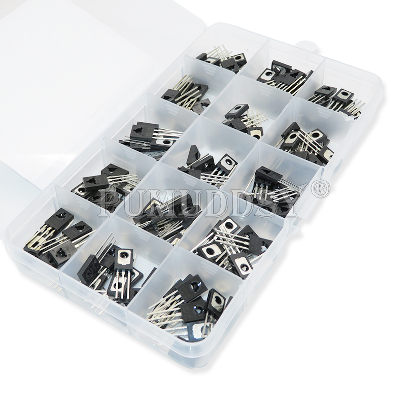 zu-126 Transistor-Sortiment-Bausatz B772 D882 BD139 BD140 C106 D669 B649 D237 D238 13003 BD136 BD235 BD438 BT134 2P4M 150 Stück